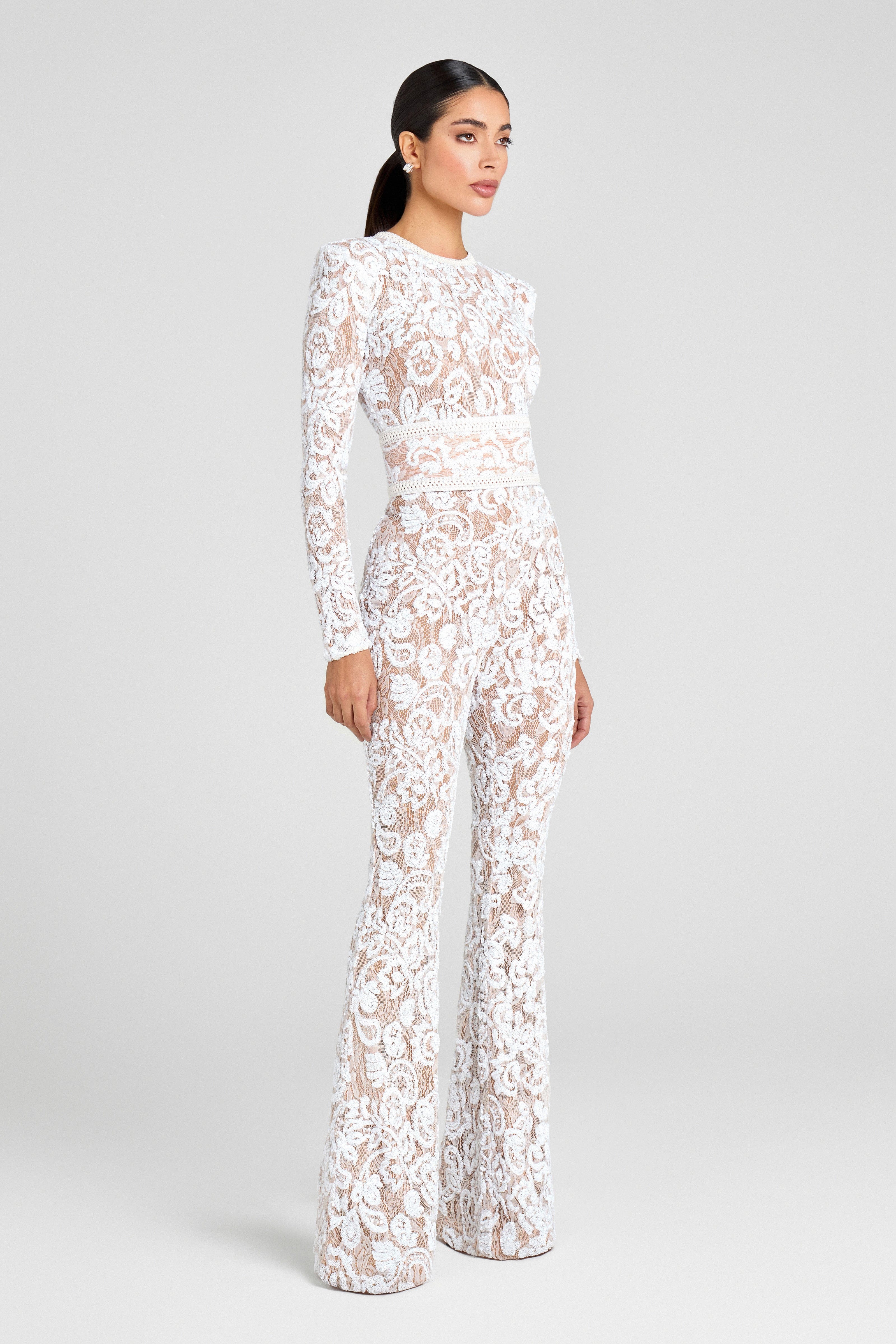 Bella White Jumpsuit - Image 3